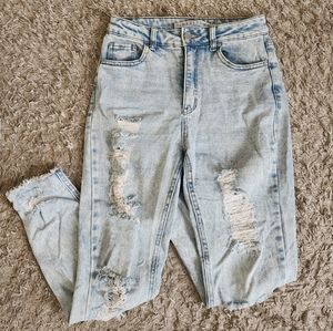 Tinseltown Walmart High Rise Ripped Jeans